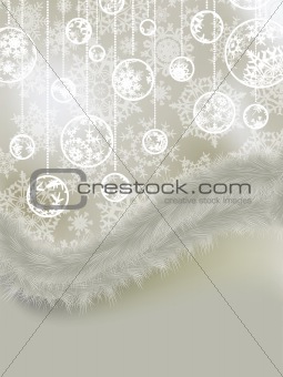 Elegant background with snowflakes. EPS 8