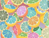 Colorful citrus fruit