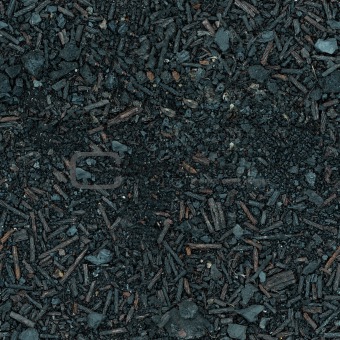 Ground covered with ash and rust - seamless texture