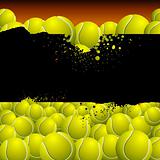 Vector background filled with balls