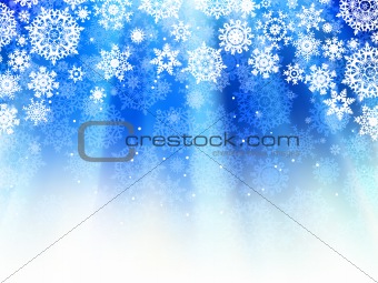 Christmas light blue background. EPS 8