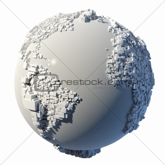 Cubic structure of the planet Earth