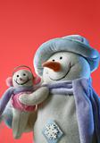 snowmen with his baby
