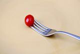 Single Tomato on fork
