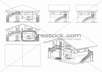 Set building. Vector illustration
