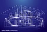 Architecture Blueprint Of A House. Vector