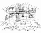 Architecture Blueprint Of A House. Vector