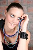 Female Model with Beads