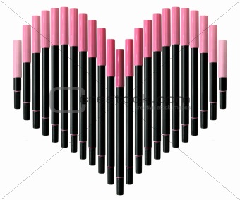 Heart-shaped markers