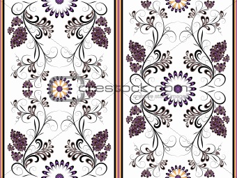 White floral seamless pattern