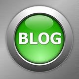 green blog button