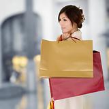 Modern woman shopping