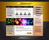  High Tech Website Template with Attrative colours