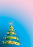 Christmas tree holiday background