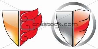 Shield protecting against fire