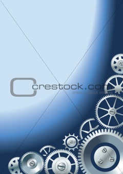 Mechanical background with gears
