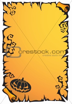 Halloween scroll background