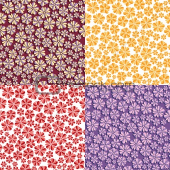 Seamless flowers background