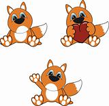 fox baby cartoon set