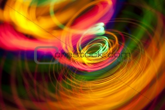 abstract light spiral