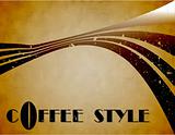 the vector coffee style background