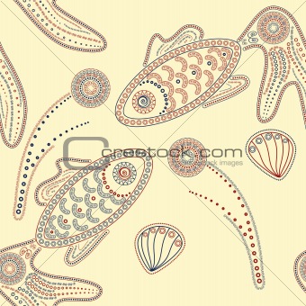 vector henna fishes