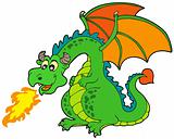 Cartoon fire dragon