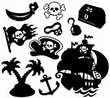 Pirate silhouettes collection