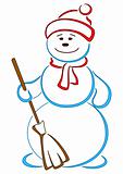 Snowball in a cap with a broom(14).jpg