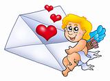 Cupid holding envelope 1