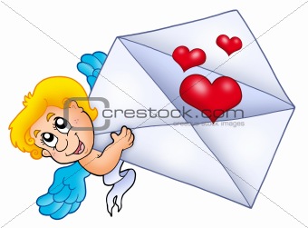 Cupid holding envelope 2