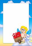 Valentine frame with Cupid 2