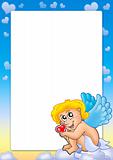 Valentine frame with Cupid 6