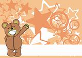 teddy bear cartoon plush background