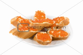Sandwich caviar