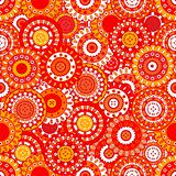 Orange oriental pattern