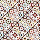 Retro seamless with circles, pattern