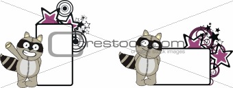 raccoon plush cartoon copyspace1