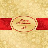 christmas label background (vector)