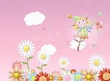 Fairy above Flowers