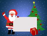 Santa Claus advertising background