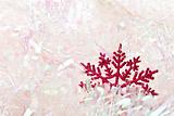 Snowflake in tinsel