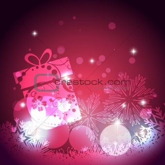 glowing christmas background
