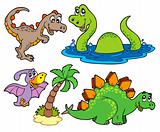 Various dinosaur collection