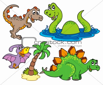 Various dinosaur collection