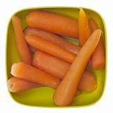 Bowl of Canned Carrots