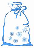 Bag with snowflakes