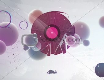 Abstract vinyl record for the dj party