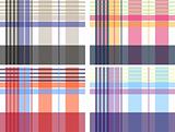 repeated plaid fabric pattern design