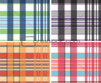 repeated plaid fabric pattern design